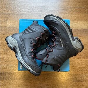 Columbia Black and Red Outdoor Waterproof Boots